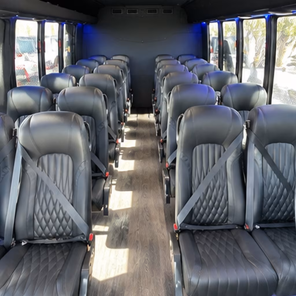 25 passenger minibus interior