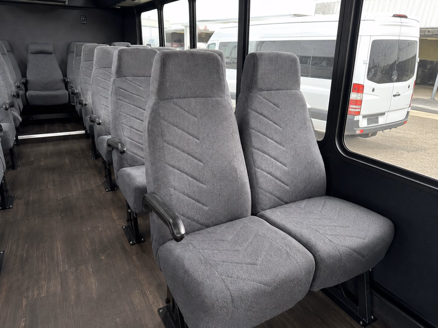 roseville 18 passenger minibus interior