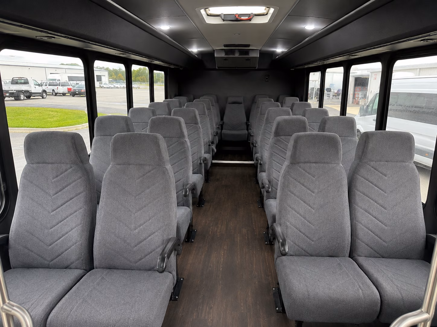 roseville 20 passenger minibus inside