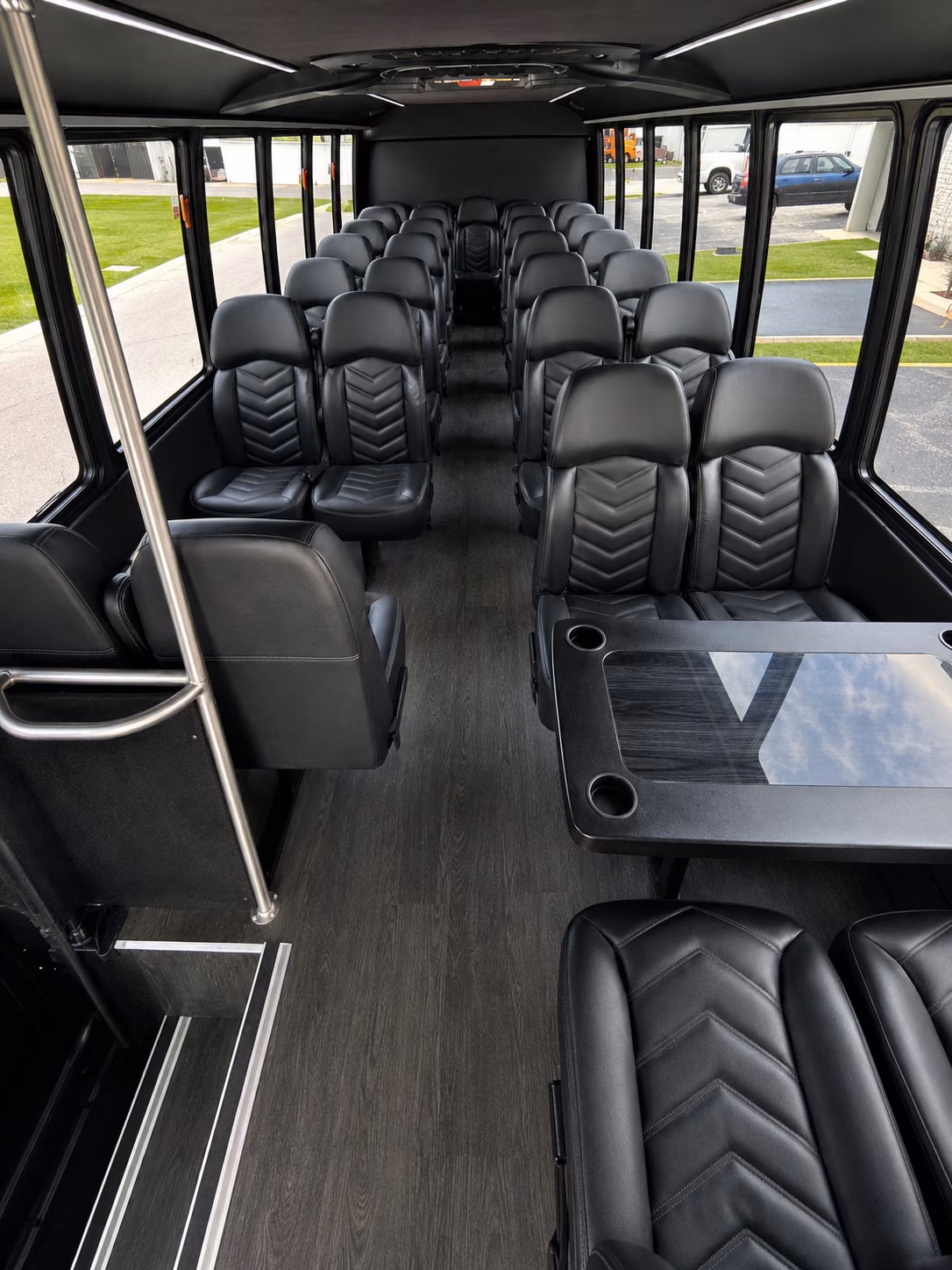 roseville 20 passenger minibus interior