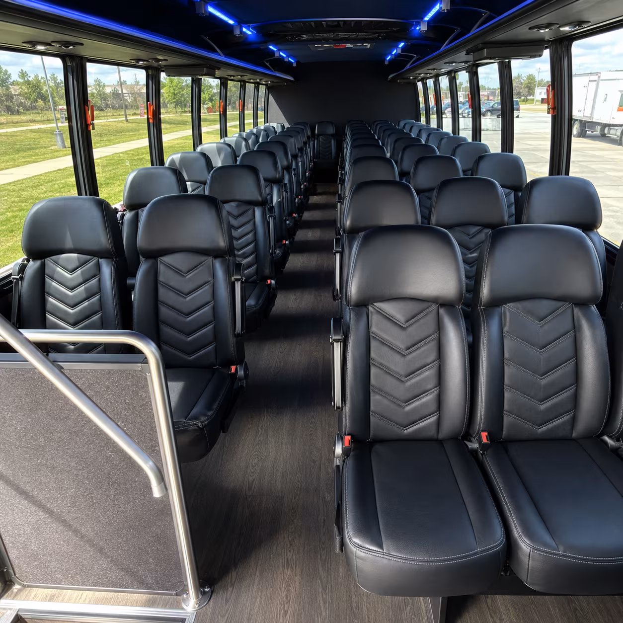 roseville 25 passenger minibus inside
