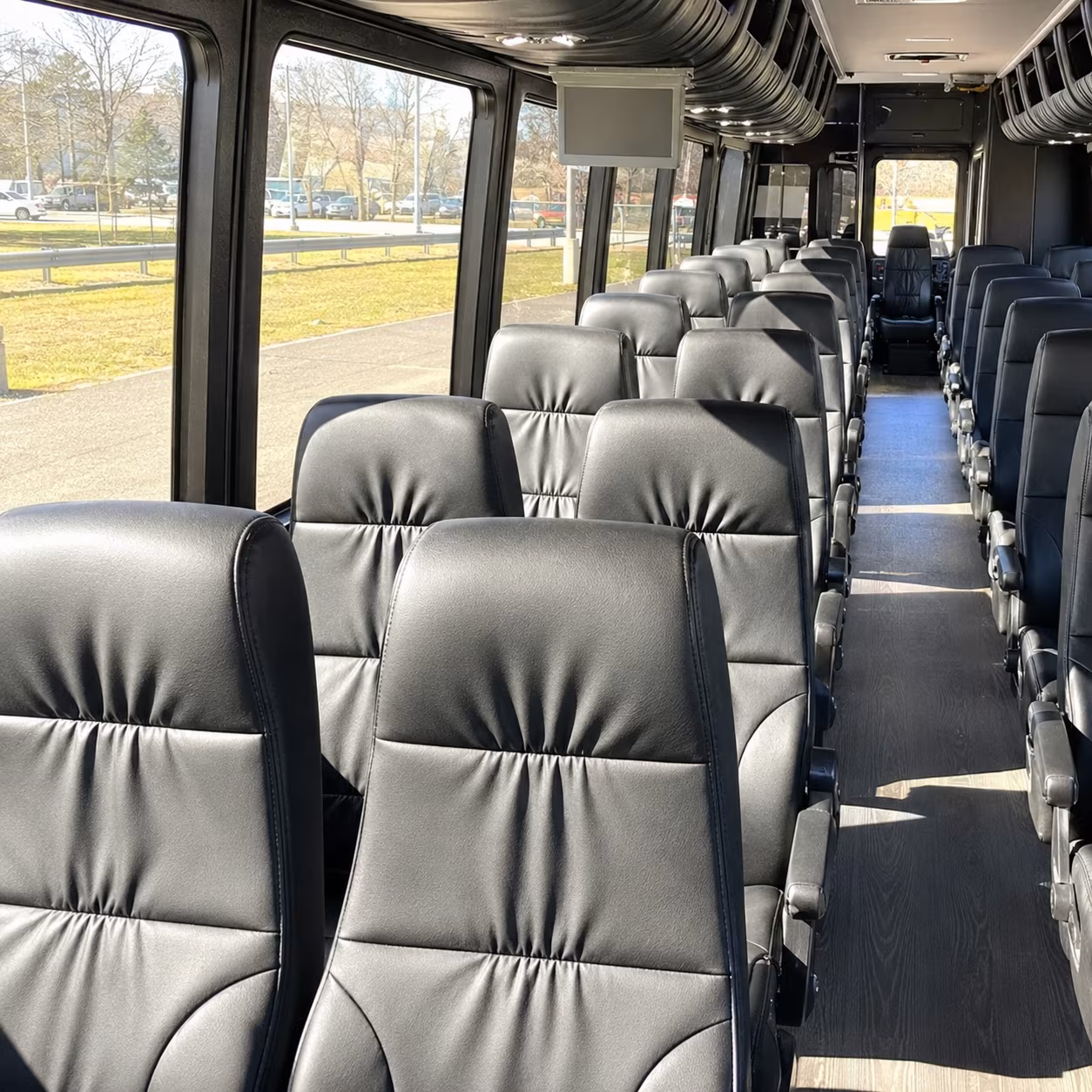 roseville 35 passenger minibus inside