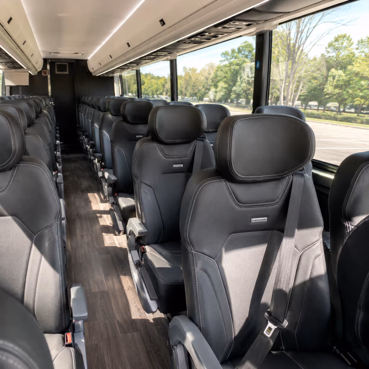 roseville charter bus inside